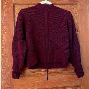 Topshop 🍁 Mockneck Sweater With Laced Back